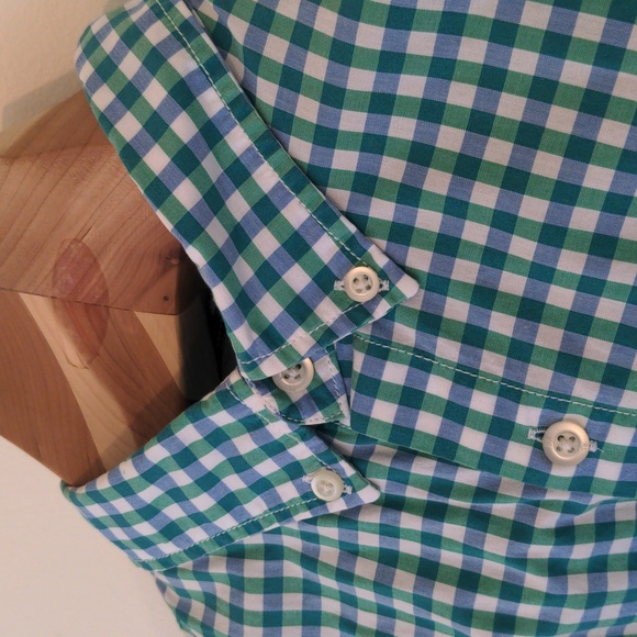 Banana Republic - Men's short sleeve button down - Size L - gingham check - Picture 2 of 4